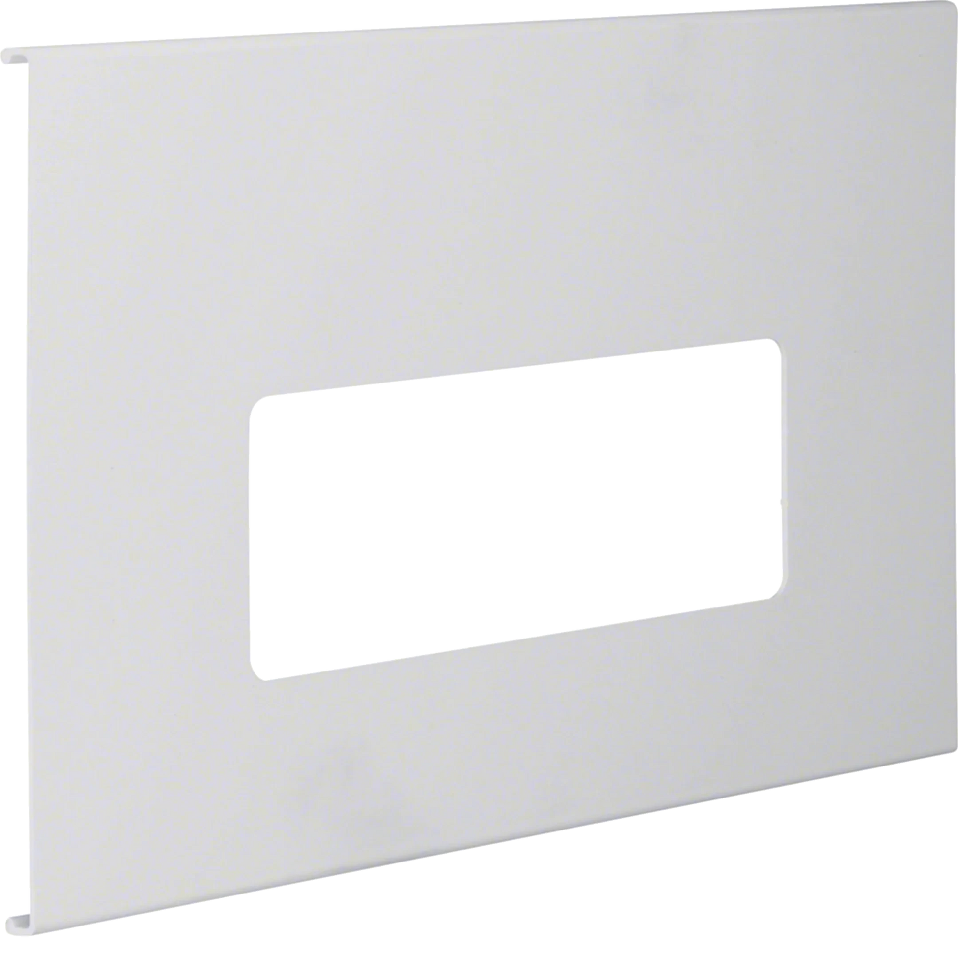 Blende 3-fach R7 für UP-Einsatz mit Rahmen PVC zu FB Oberteil 230mm lichtgrau | Hager