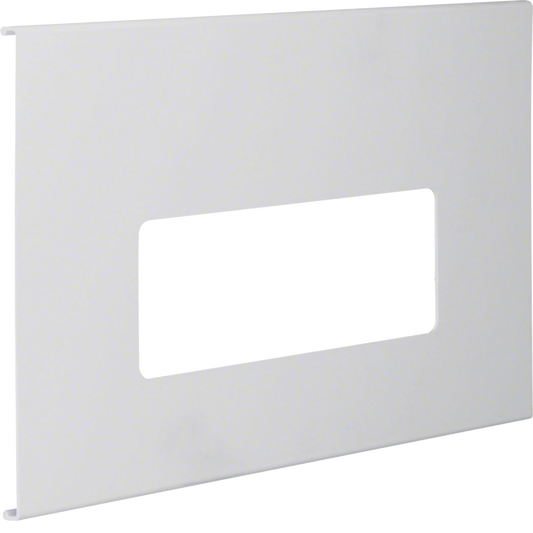 Blende 3-fach R7 für UP-Einsatz mit Rahmen PVC zu FB Oberteil 230mm lichtgrau | Hager
