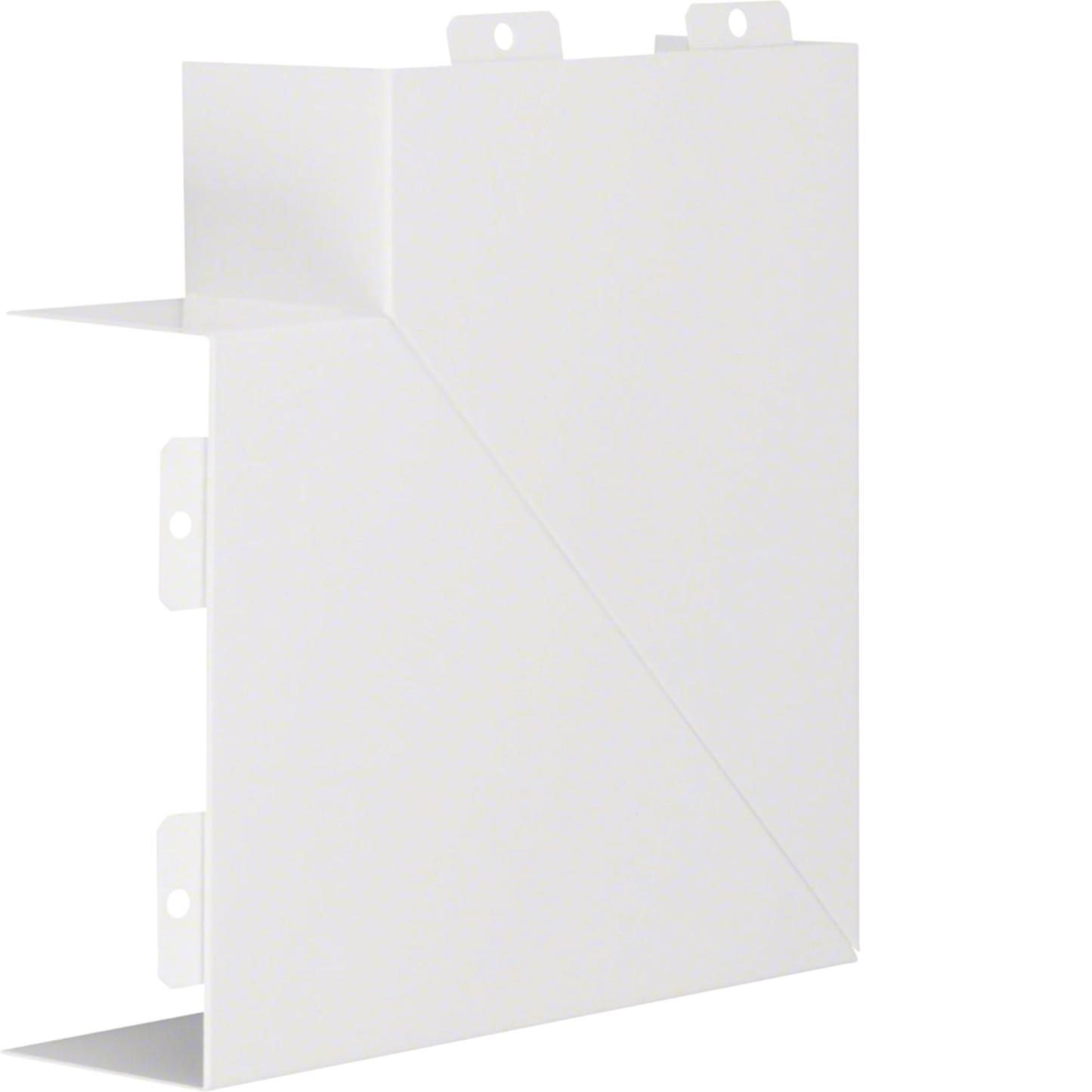 Flachwinkel schnittkaschierend aus Stahlblech zu LFS 60x150mm verkehrsweiß