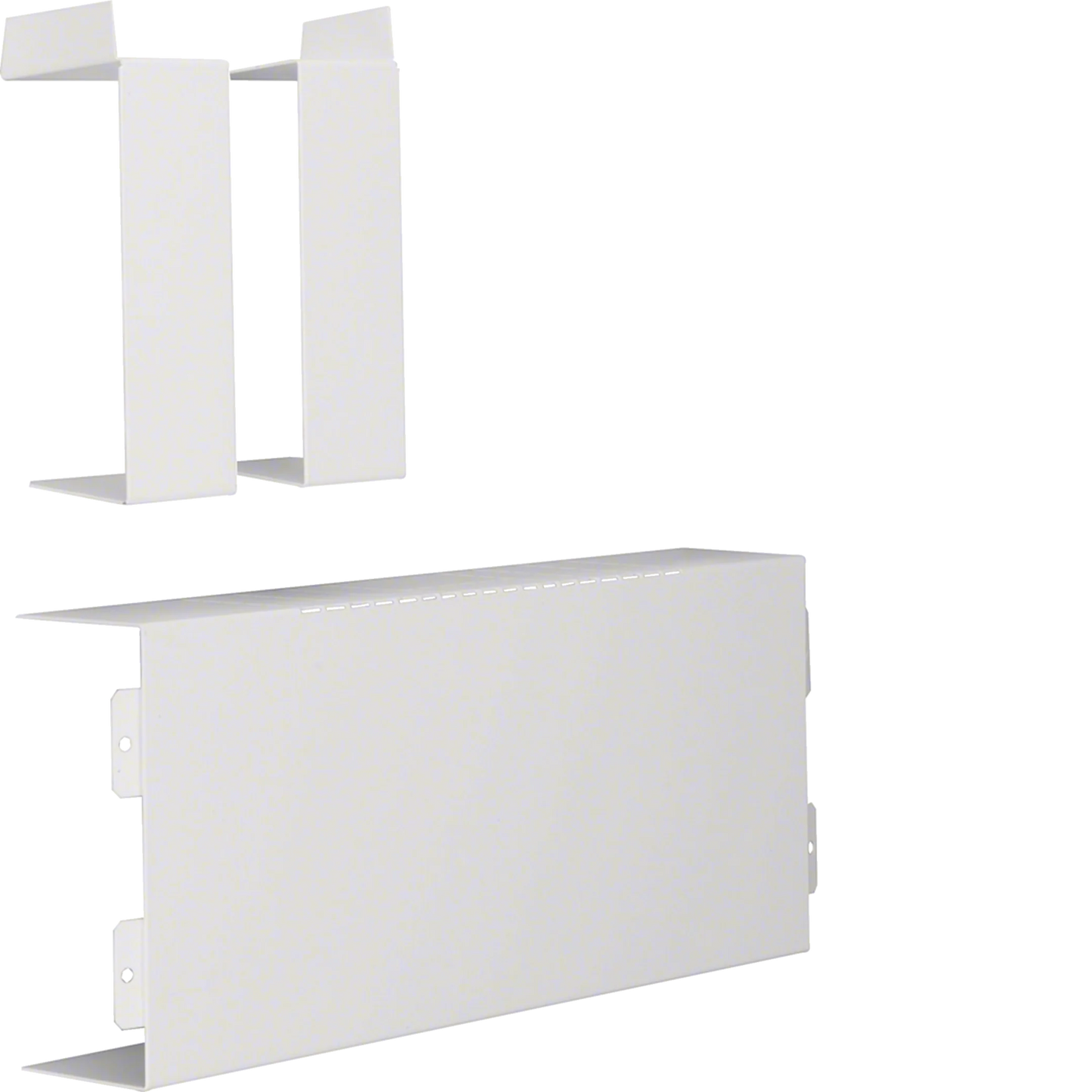 T-Stück schnittkaschierend aus Stahlblech zu LFS 60x150mm verkehrsweiß | Hager