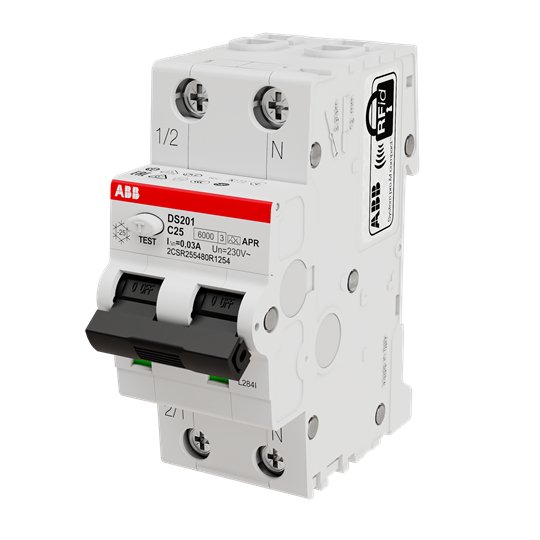 ABB FI/LS-Schalter Abb DS201 C25 APR30 1P+N 2CSR255480R1254 | ABB