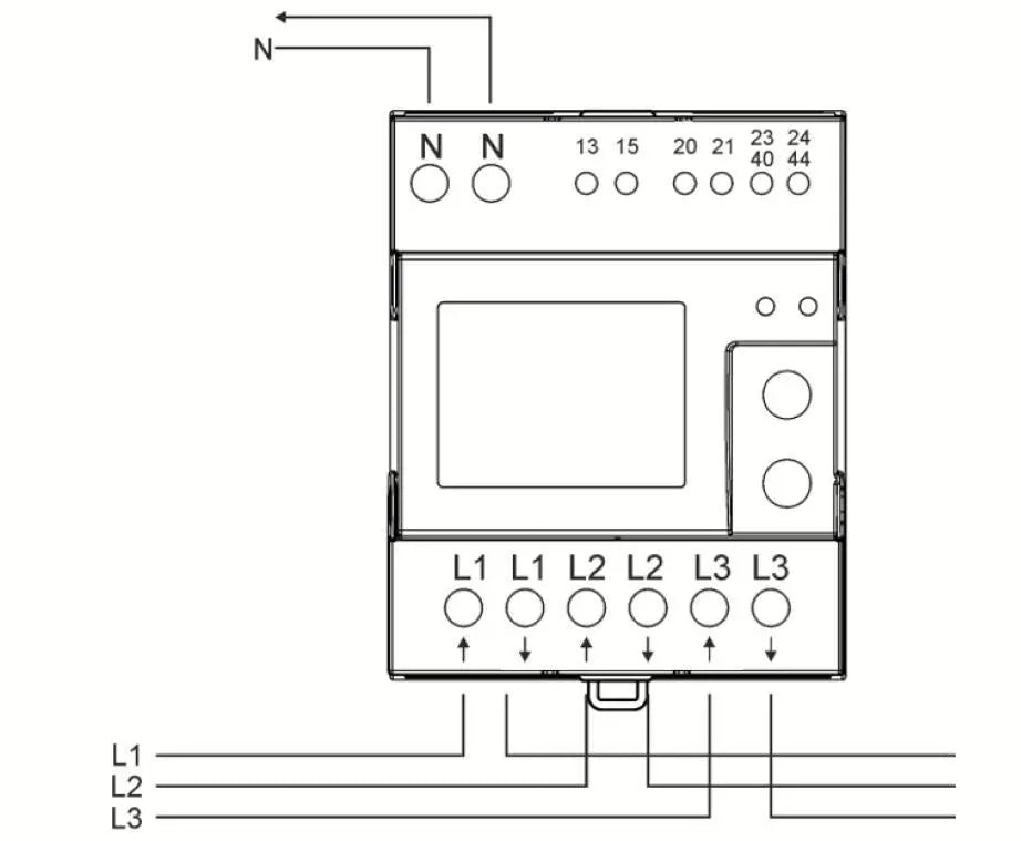 NZR 33420418 EcoCount SL 85 M-BUS MID geeicht – Digitaler Drehstromzähler mit S0, Zweitarif, 3-Phasen 4-Leiter, Hutschiene | NZR