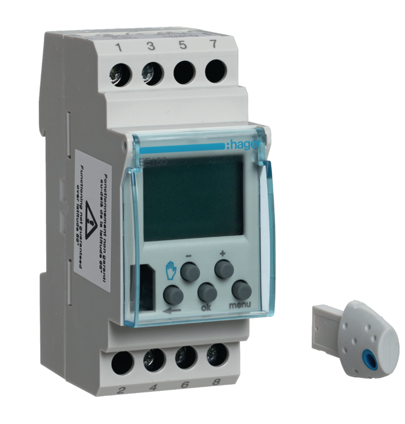 Hager EE180 Astro Wochenzeitschaltuhr 1 Kanal, 230V, DIN | Ismailkar