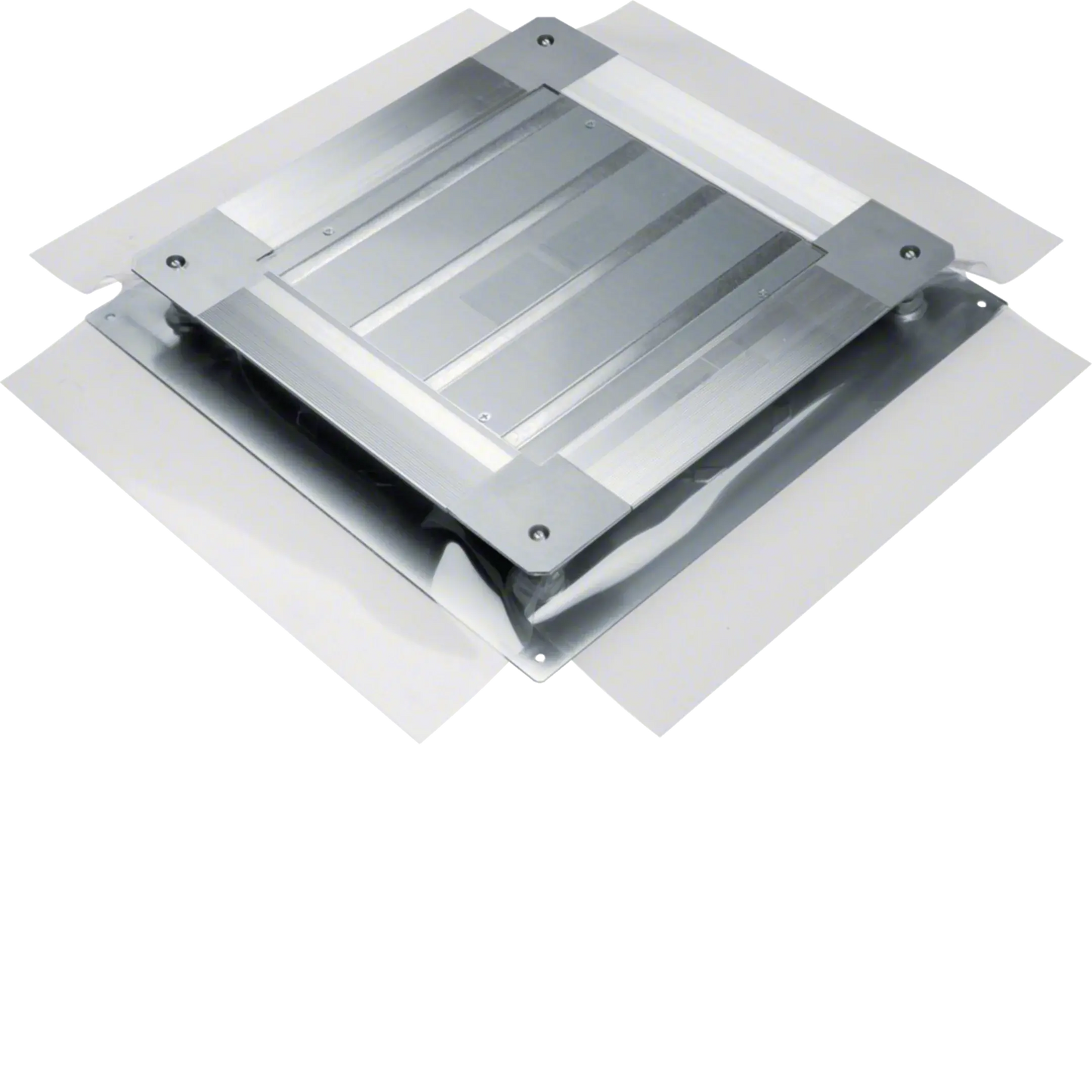 Universal-Bodendose mit Bodenblech Größe 2 428x428x(50-80)mm | Hager
