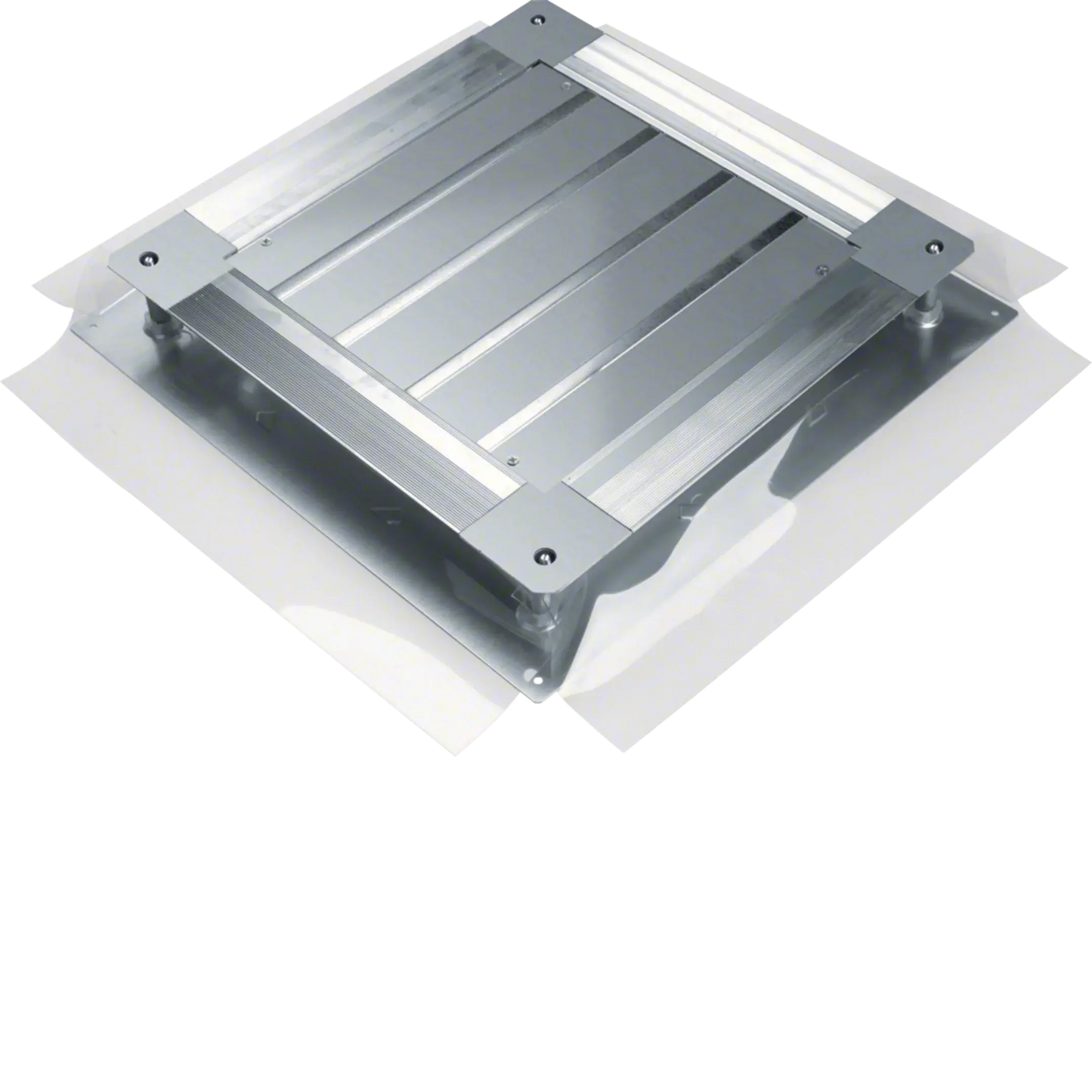 Universal-Bodendose mit Bodenblech Größe 3 498x498x(75-125)mm | Hager