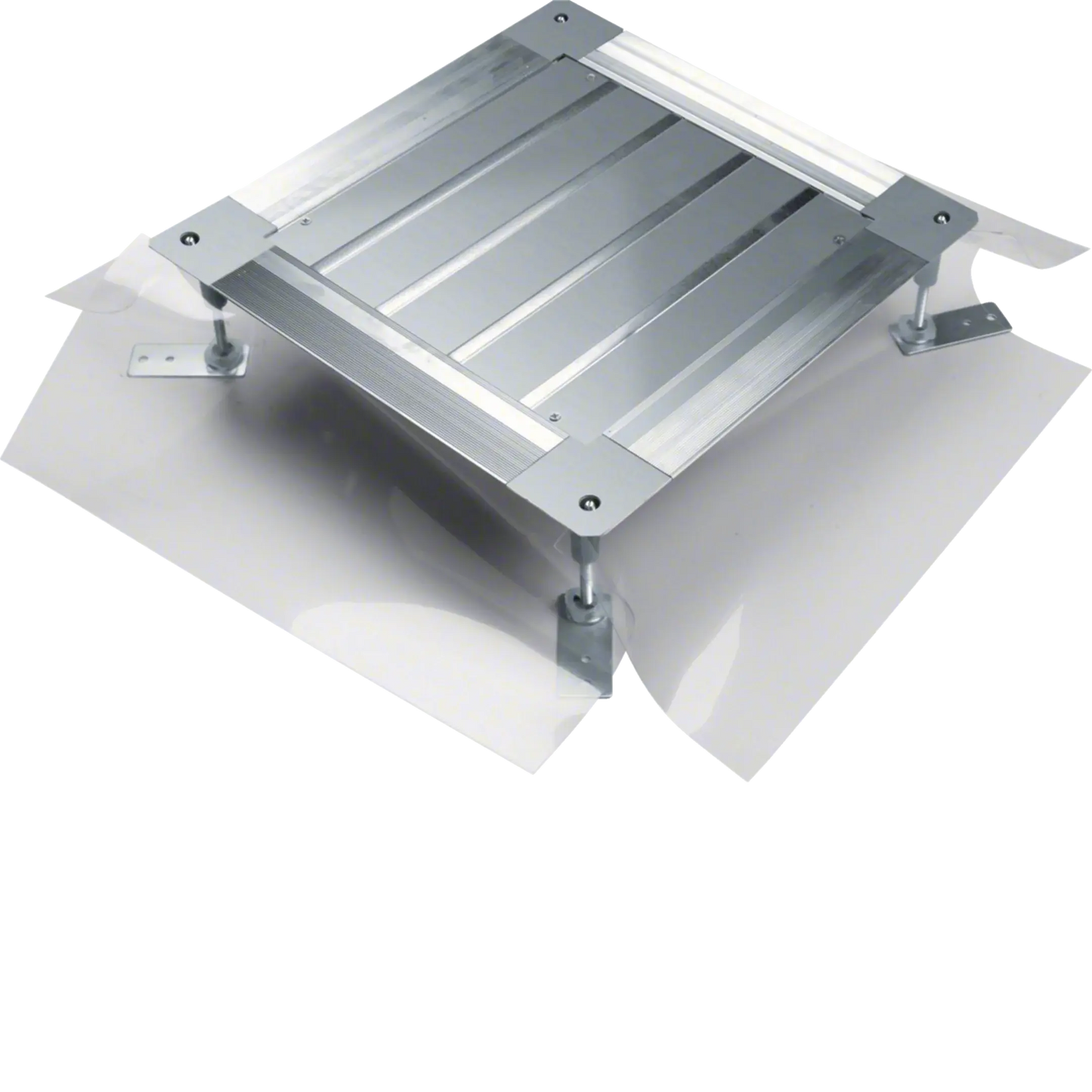 Universal-Bodendose mit Haltepratzen Größe 2 428x428x(120-170)mm | Hager