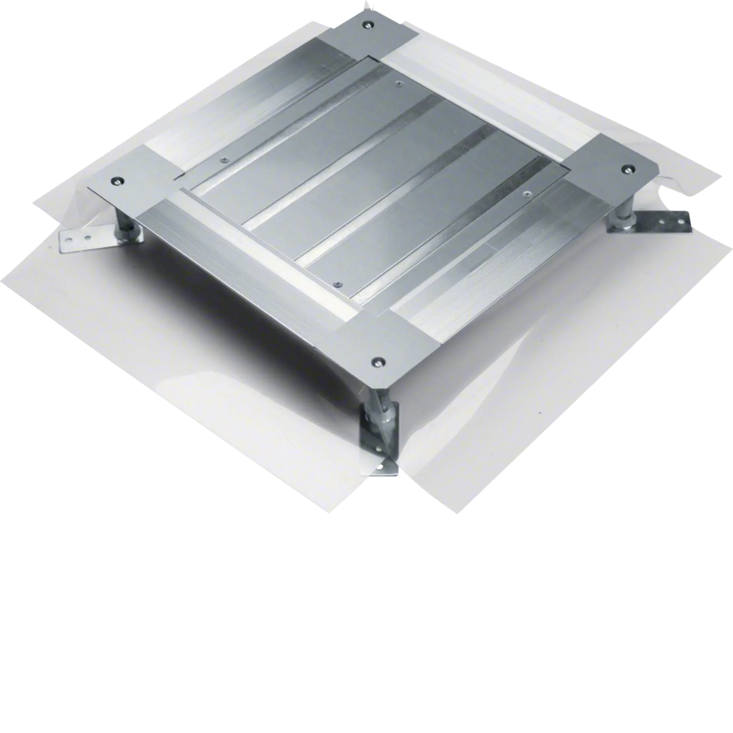 Universal-Bodendose mit Haltepratzen Größe 2 428x428x(75-125)mm | Hager