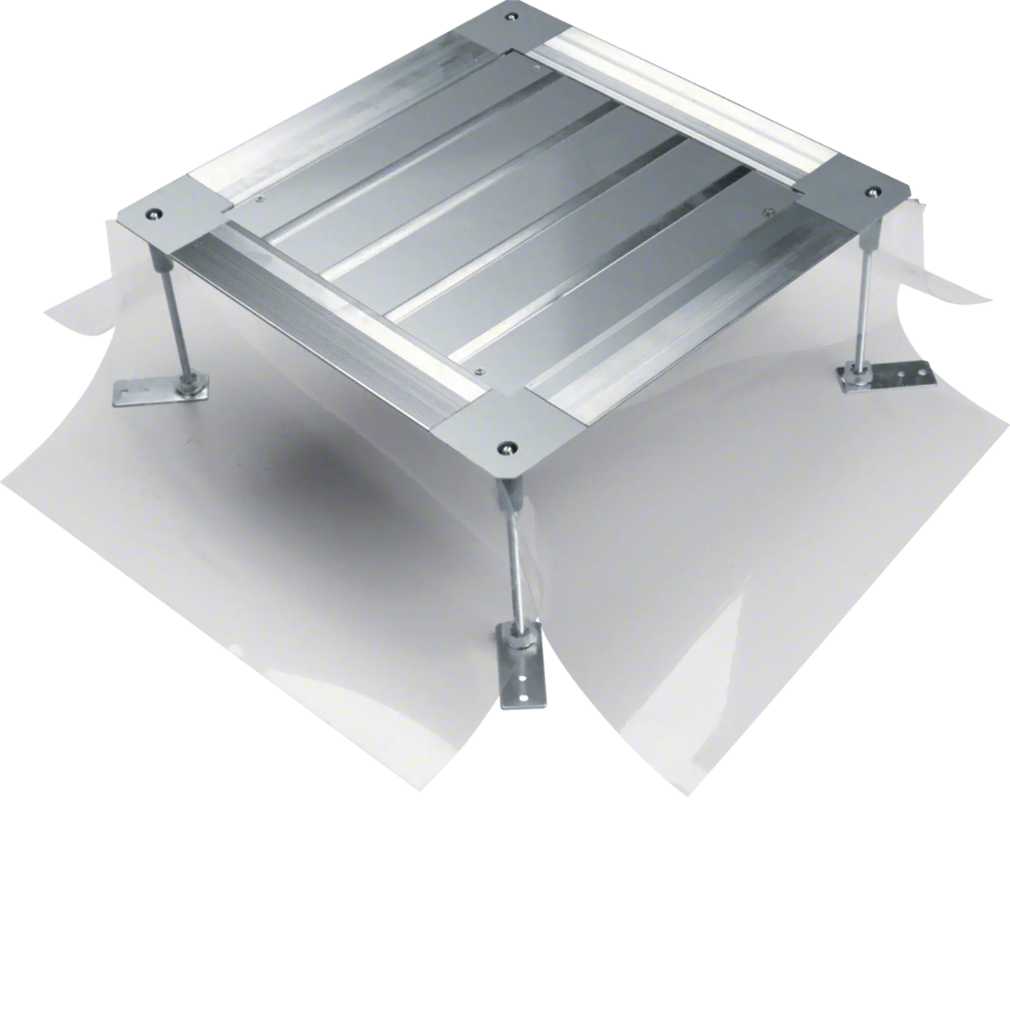 Universal-Bodendose mit Haltepratzen Größe 3 498x498x(215-265)mm | Hager