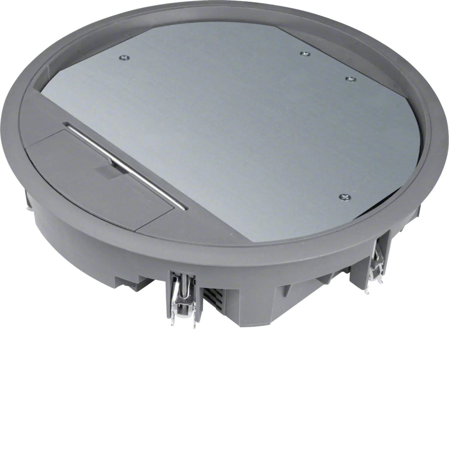 Versorgungseinheit R10 rund 275mm für 12mm Bodenbelag aus Polyamid eisengrau | Hager
