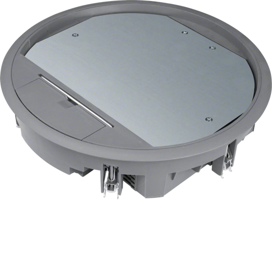 Versorgungseinheit R10 rund 275mm für 12mm Bodenbelag aus Polyamid eisengrau | Hager
