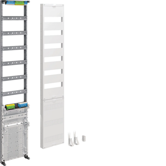 Verteilerfeld, univers Z, Höhe 1350mm, 6-reihig, 1-feldig, m. 450mm APZ unten | Hager