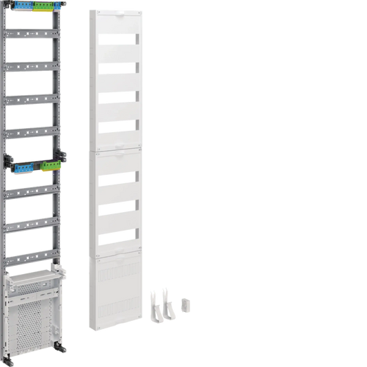Verteilerfeld, univers Z, Höhe 1350mm, 7-reihig, 1-feldig, mit APZ unten | Hager