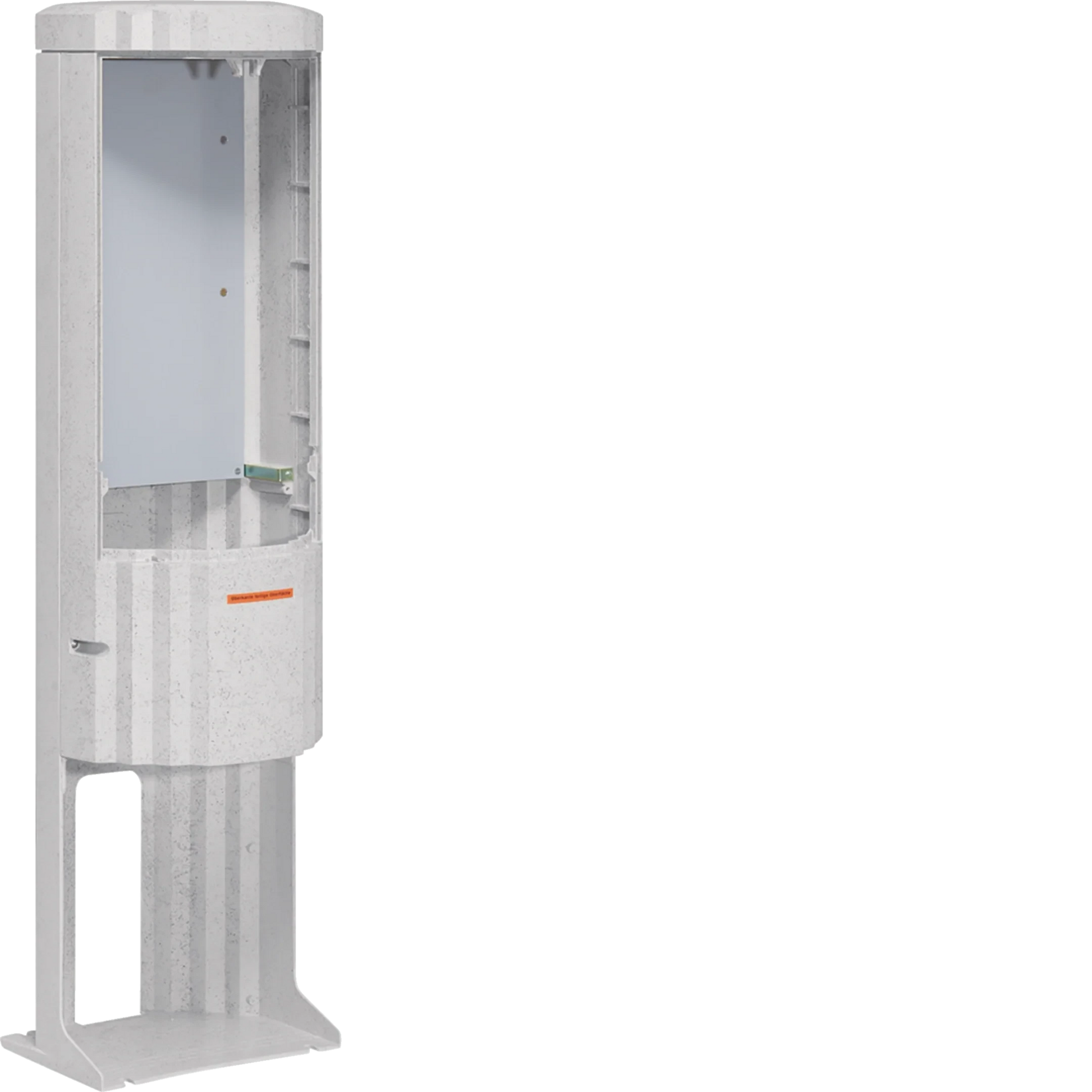 Verteilersäule  Baureihe 135 rund, mit MP 550x290mm, Stecktür, 1350x360mm | Hager