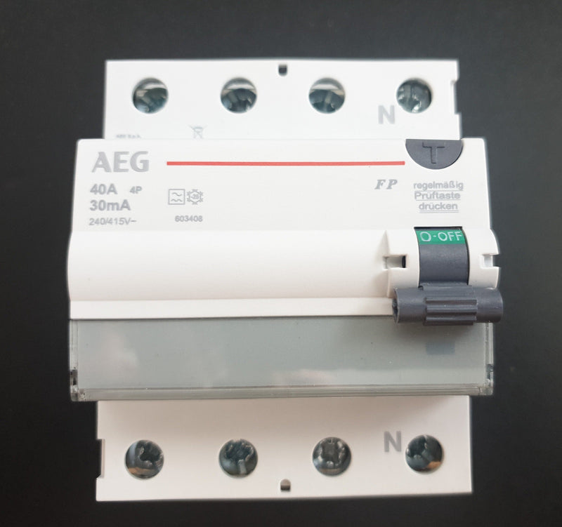 AEG FI-Schutzschalter FP A 4 40/030 4pol. Typ A 40A 30mA 4TE 4TQA603408R0000 | AEG