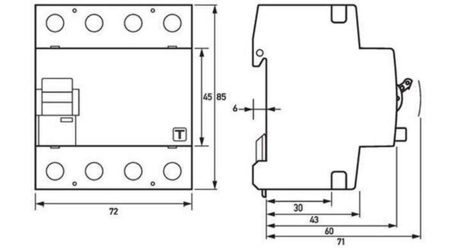 Doepke DFS 4 040-4/0,03 B SK- Typ B FI Schalter, 4-Polig Doepke- 09134998 | Doepke