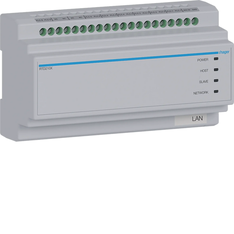 Hager 2Draht IP Systemswitch 6-fach - Ön Görünüm