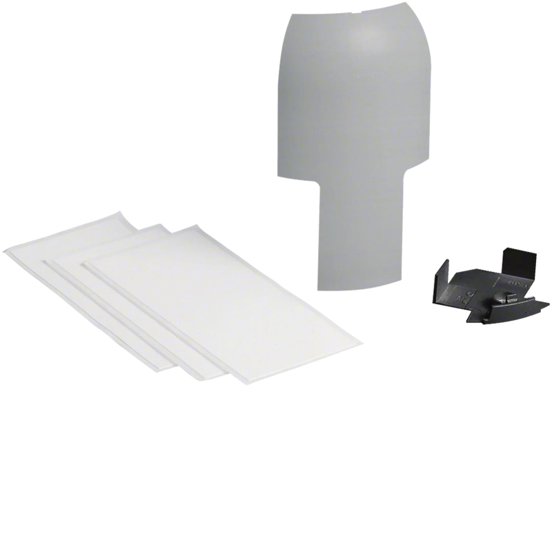 Abzweig auf EK 40x40mm hfr zu Sockelleistenkanal SL 20x55mm Dekor Aluminium | Hager