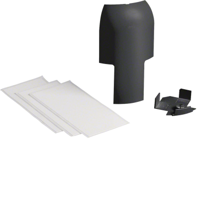 Abzweig auf EK 40x40mm hfr zu Sockelleistenkanal SL 20x55mm graphitschwarz | Hager