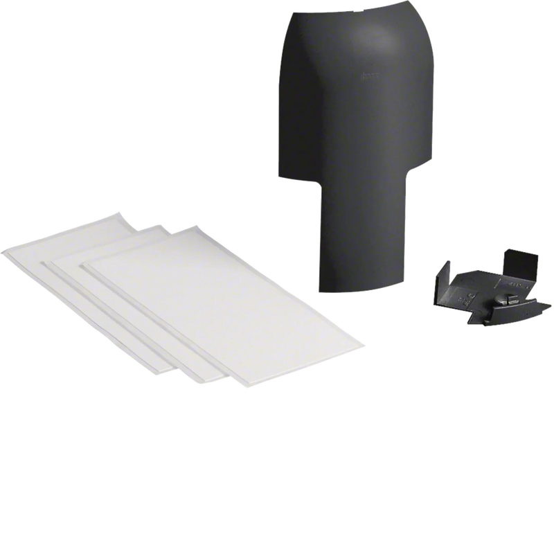 Abzweig auf EK 40x40mm hfr zu Sockelleistenkanal SL 20x55mm graphitschwarz | Hager