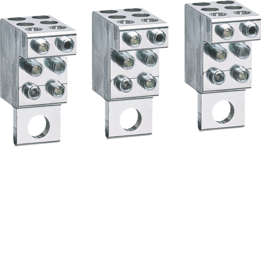Anschlussklemmen P160 M8-Anschluss Cu/Al 3P 6x4-25mm² | Hager