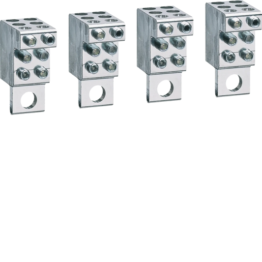 Anschlussklemmen P160 M8-Anschluss Cu/Al 4P 6x4-25mm² | Hager