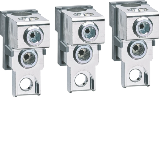 Anschlussklemmen P250 Anbau Cu/Al 3P 2x 35-120mm² | Hager