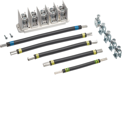 Anschlusssatz, uni.Z, 5-p., Klemmb. 35-95qmm, Kab. 70qmm, f. U84LU, Einsp. unten | Hager