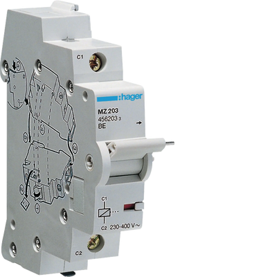 Arbeitstromauslöser für MCB RCBO < 125A 230-415V AC 110-130V DC | Hager