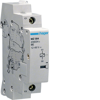 Arbeitstromauslöser für MCB RCBO < 125A 24-48V AC 12-48V DC | Hager
