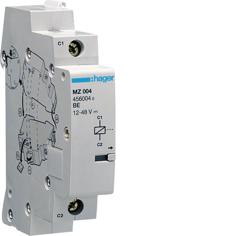 Arbeitstromauslöser für MCB RCBO < 125A 24-48V AC 12-48V DC | Hager