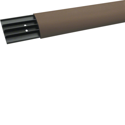 Aufbodenkanal mit 4 Kammern aus PVC SL 18x75mm braun | Hager
