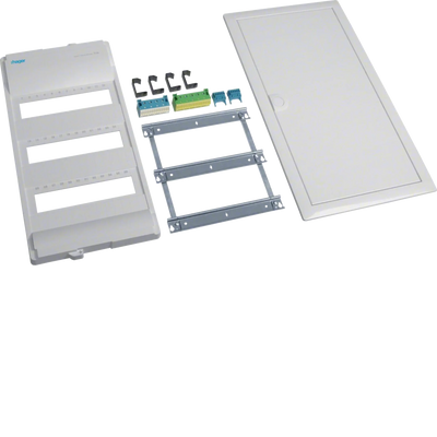 Ausbaupaket, Volta, 3x12PLE, UPV/HWV, mit Rahmen und Tür | Hager
