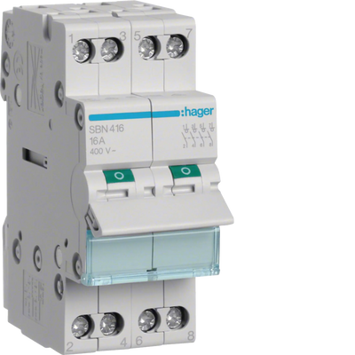 Ausschalter 16A 4 Schließer 400V AC 2PLE | Hager