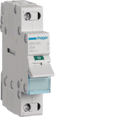 Ausschalter 25A 1 Schließer 230V AC 1PLE | Hager