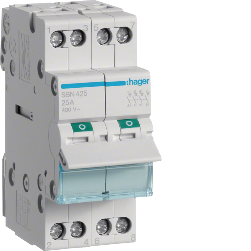 Ausschalter 25A 4 Schließer 400V AC 2PLE | Hager