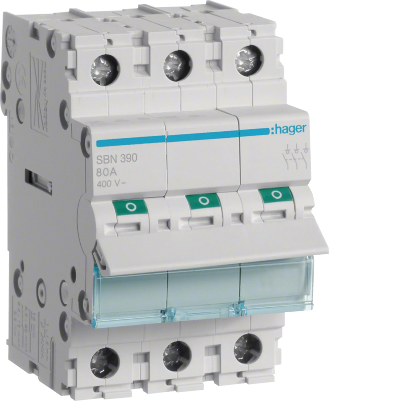 Ausschalter 3 polig 100A | Hager