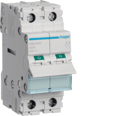 Ausschalter 40A 2 Schließer 400V AC 2PLE | Hager