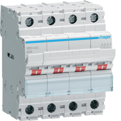Ausschalter 40A 4 Schließer 400V AC 4PLE | Hager