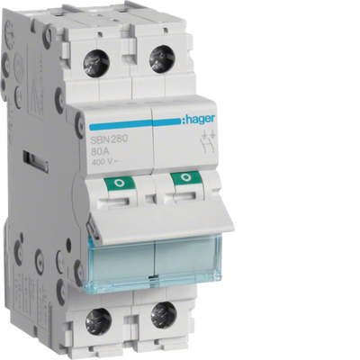 Ausschalter 80A 2 Schließer 400V AC 2LE | Hager
