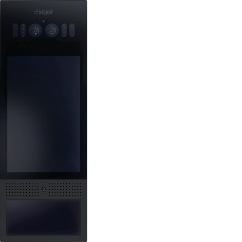 Außenstation video Touchdisplay IP, Gesichtserk. + RFID + PIN, intercom motion | Hager