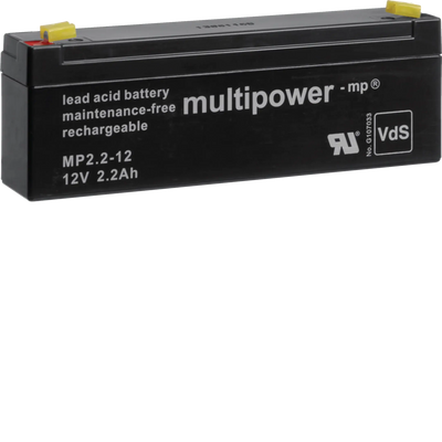BEKA Backup-Akku für Zentrale und Repeater, 12 Volt 2,2Ah | Hager