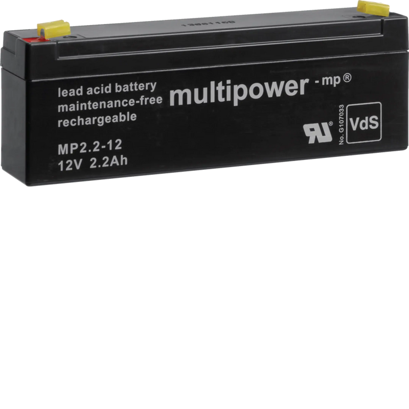 BEKA Backup-Akku für Zentrale und Repeater, 12 Volt 2,2Ah | Hager