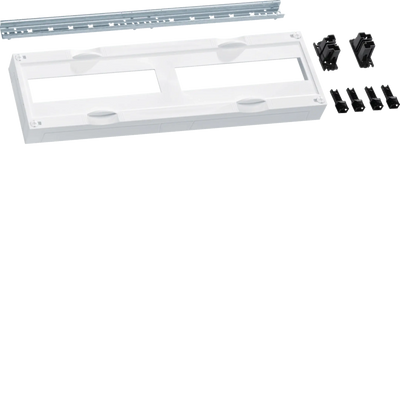 Bausatz, universN, 150x500mm, für Reiheneinbaugeräte waagerecht, 2x12 PLE | Hager