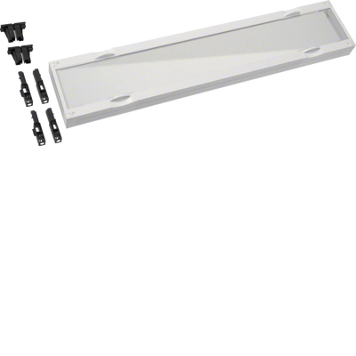 Bausatz, universN, 150x750mm, Berührungsschutzabdeckung klarsicht | Hager
