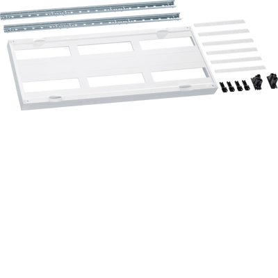 Bausatz, universN, 300x750mm, für Reiheneinbaugeräte waagerecht, 6x12 PLE | Hager