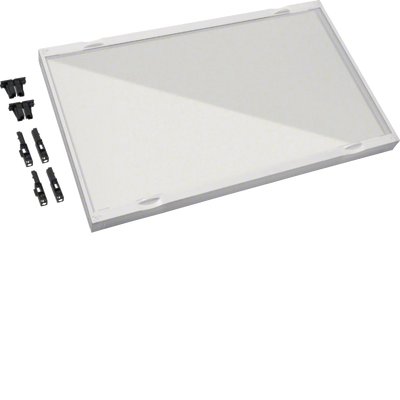 Bausatz, universN, 450x750mm, Berührungsschutzabdeckung klarsicht | Hager
