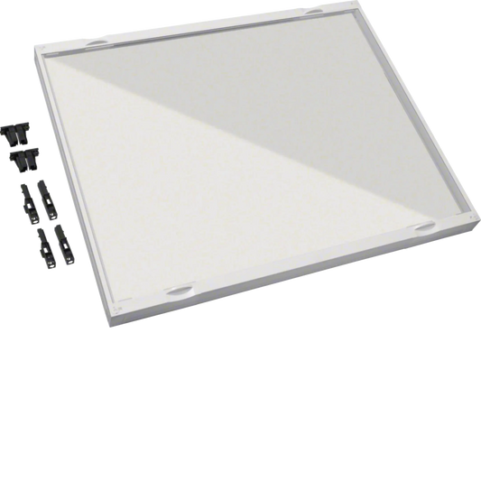 Bausatz, universN, 600x750mm, Berührungsschutzabdeckung klarsicht | Hager