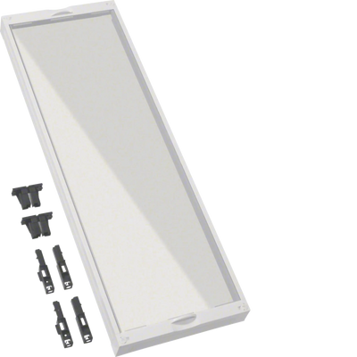 Bausatz, universN, 750x250mm, Berührungsschutzabdeckung klarsicht | Hager
