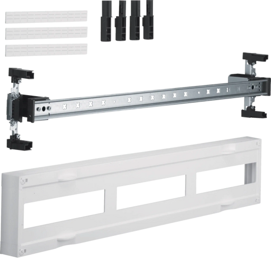 Baustein, universN, 150x750mm, für Reiheneinbaugeräte waagerecht, 3x12 PLE | Hager
