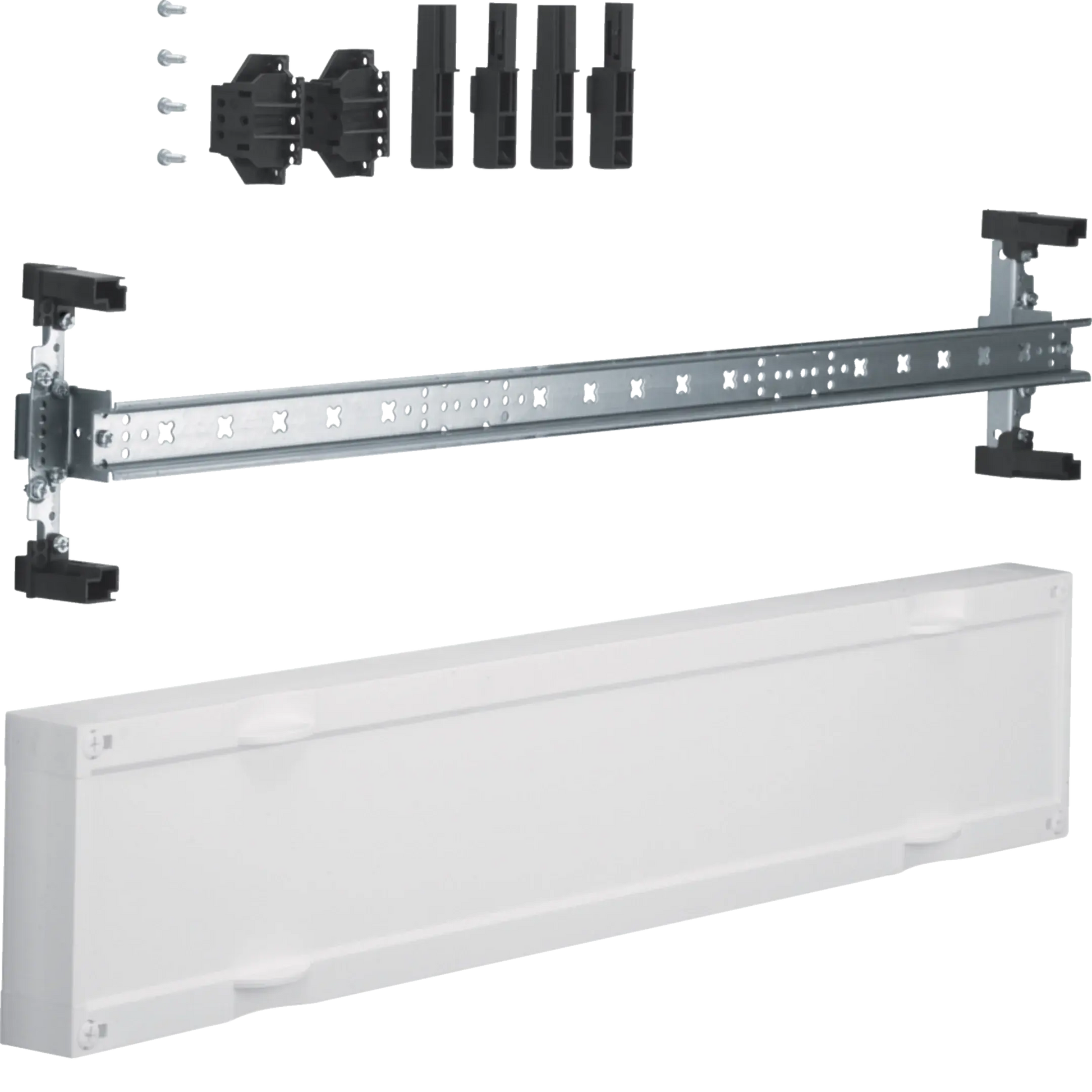 Baustein, universN, 150x750mm, für Reihenklemmen waagerecht | Hager